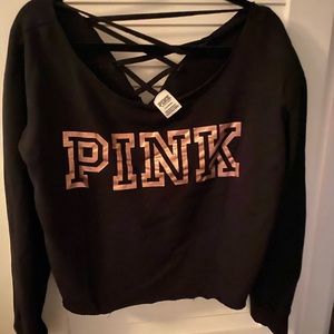 VS pink rose gold top and leggings
